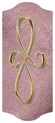 DARAY-C-601-GD-SH-OR Gold Scroll Shimmer Orchid